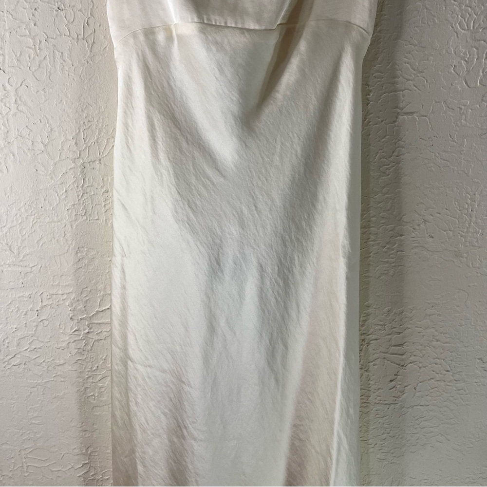 The A&F Julia Slip Cowl Back Bow Maxi Dress in Pearl White - Picture 6 of 15